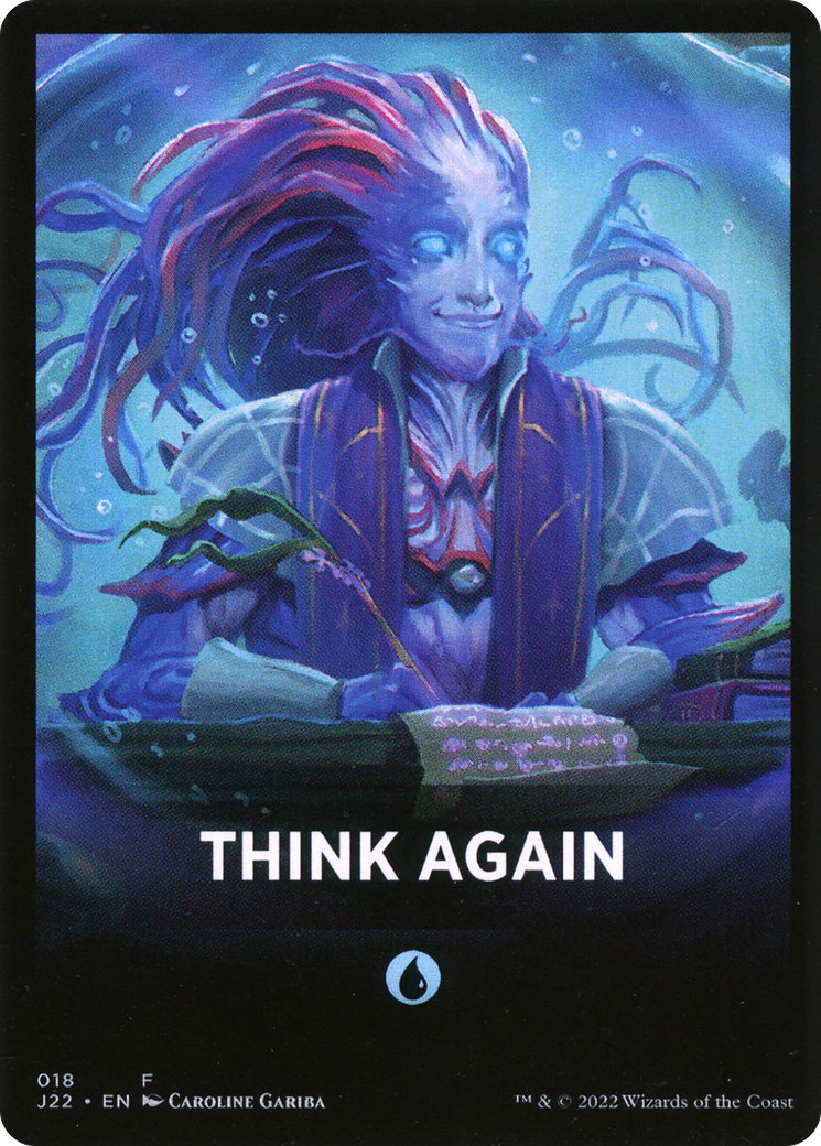 Think Again Theme Card [Jumpstart 2022 Front Cards] | Card Citadel