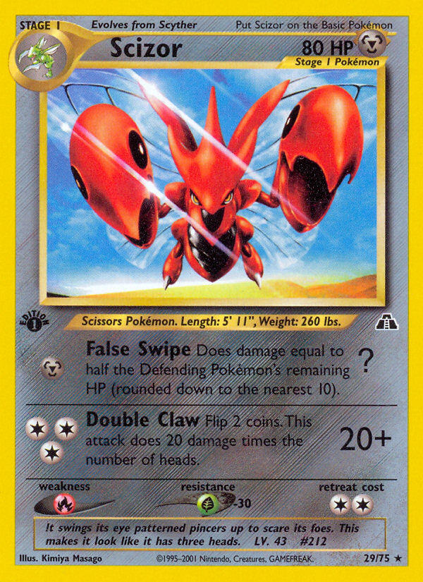 Scizor (29/75) [Neo Discovery 1st Edition] | Card Citadel