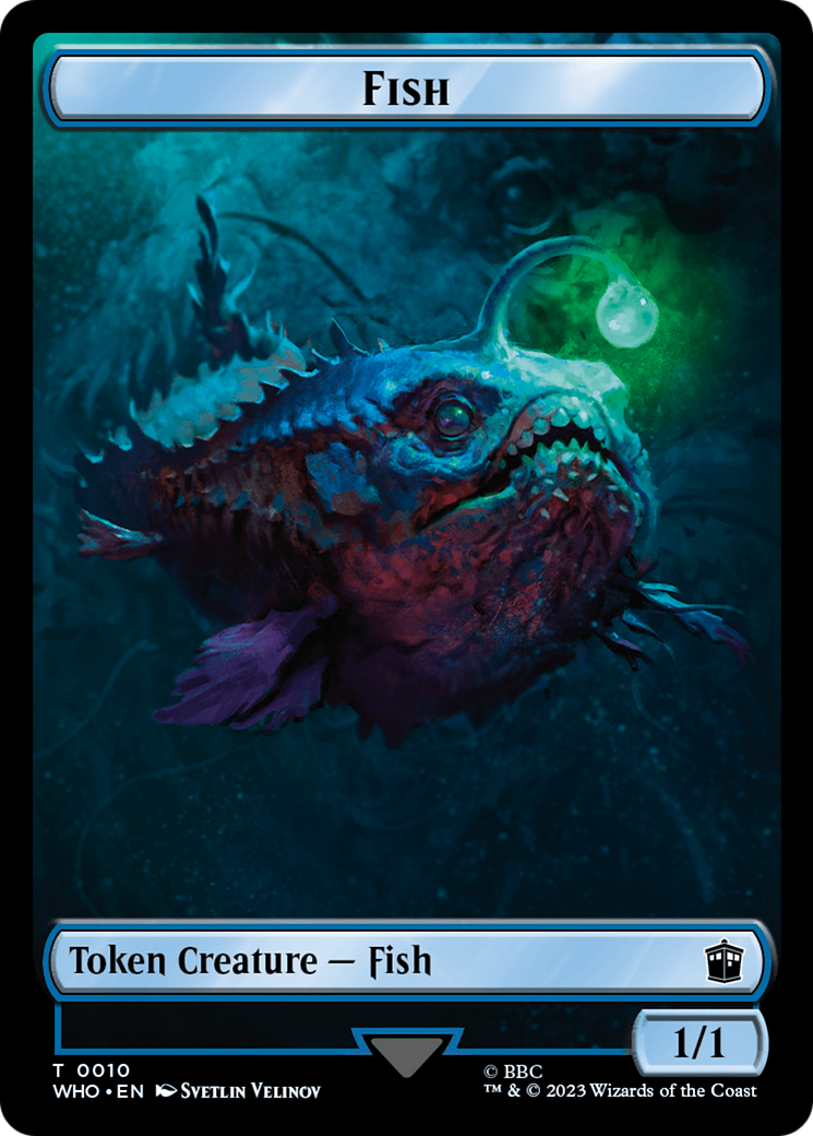 Fish // Food (0026) Double-Sided Token [Doctor Who Tokens] | Card Citadel