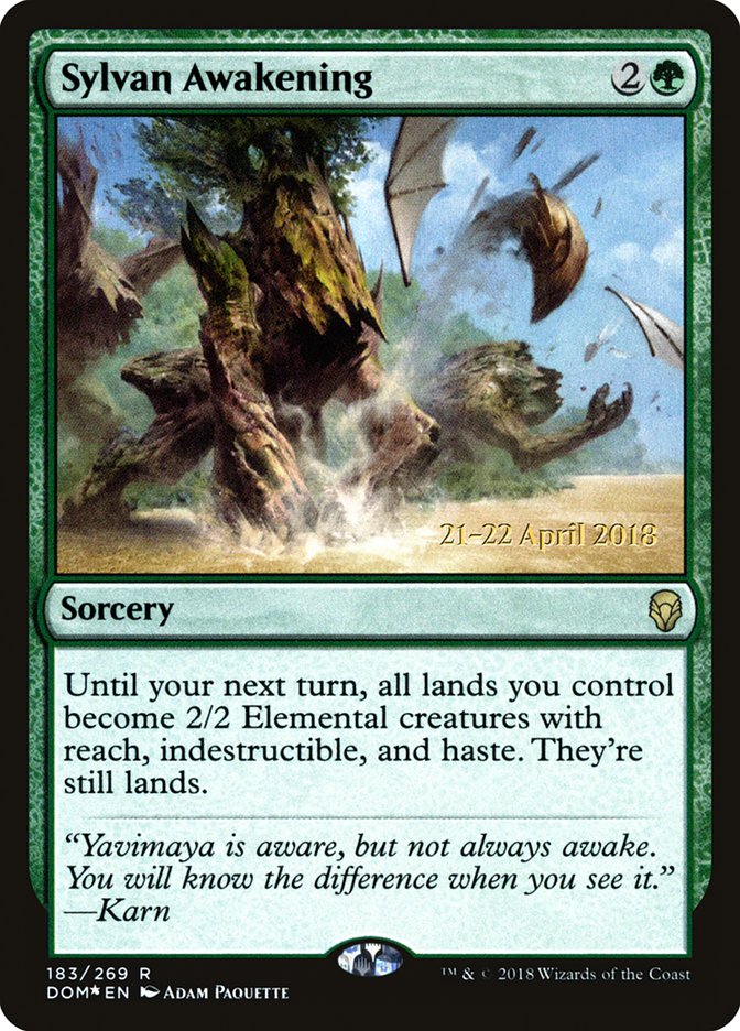 Sylvan Awakening [Dominaria Promos] | Card Citadel