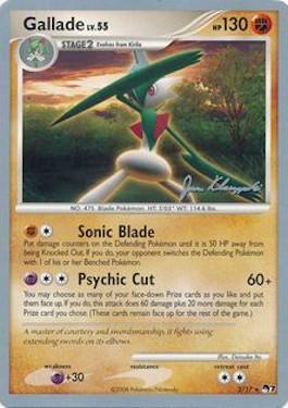 Gallade LV.55 (2/17) (Psychic Lock - Jason Klaczynski) [World Championships 2008] | Card Citadel