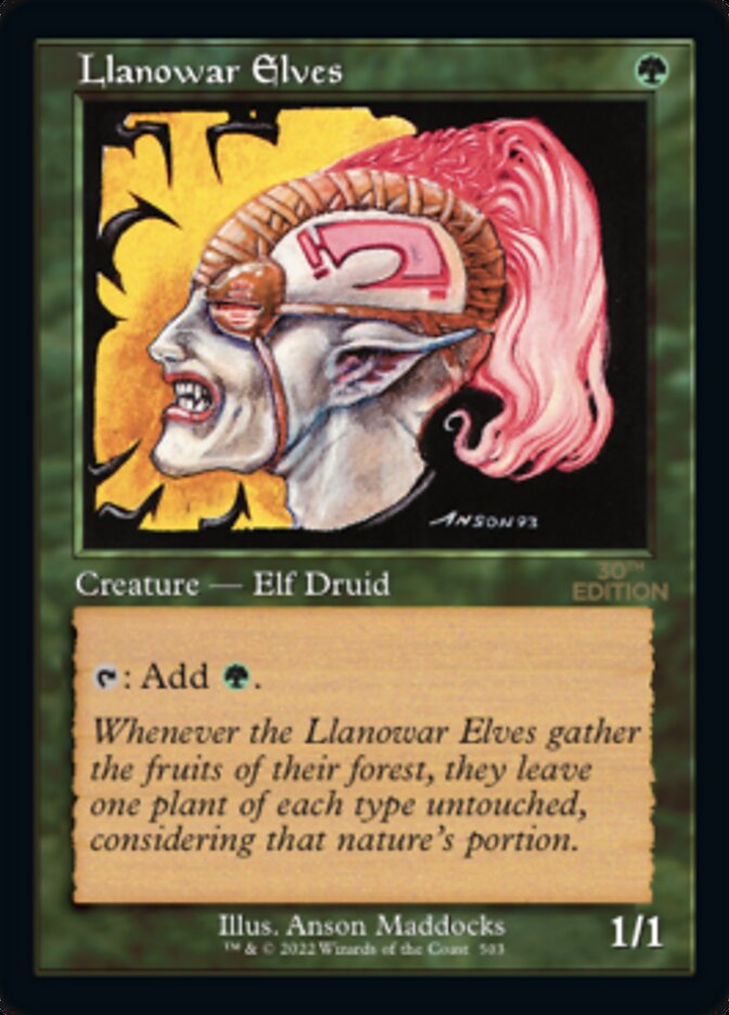 Llanowar Elves (Retro) [30th Anniversary Edition] | Card Citadel