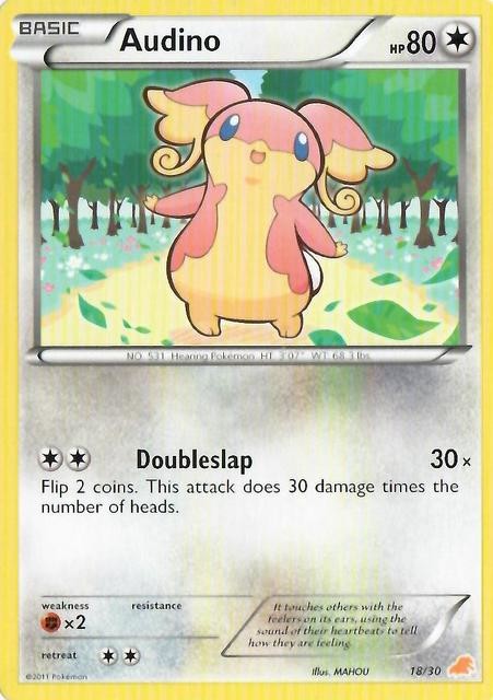 Audino (18/30) [Black & White: Trainer Kit - Excadrill] | Card Citadel