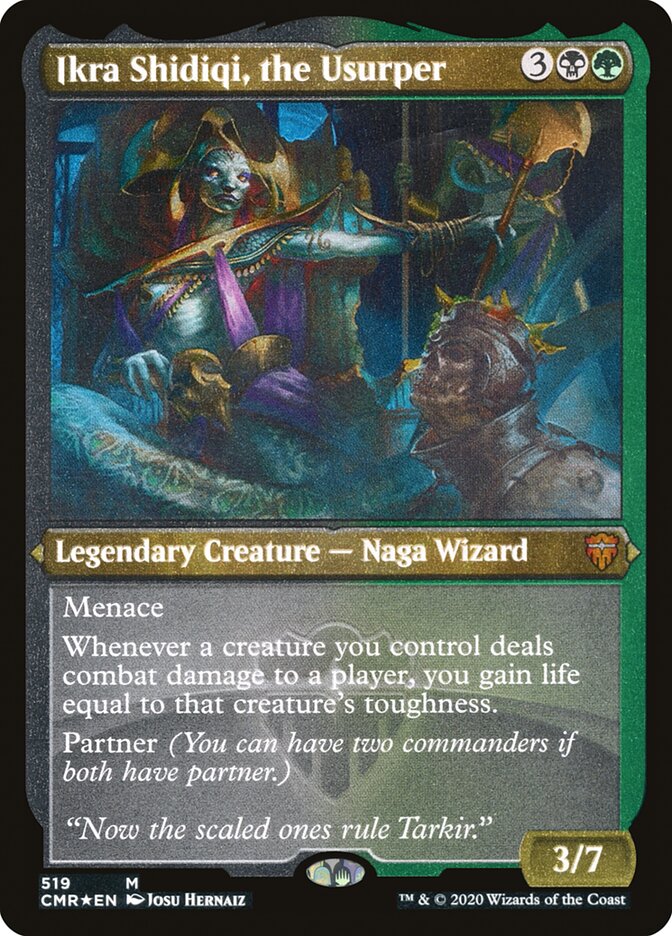 Ikra Shidiqi, the Usurper (Foil Etched) [Commander Legends] | Card Citadel
