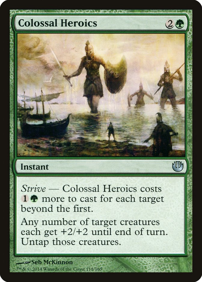 Colossal Heroics [Journey into Nyx] | Card Citadel