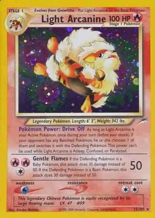 Light Arcanine (12/105) [Neo Destiny Unlimited] | Card Citadel