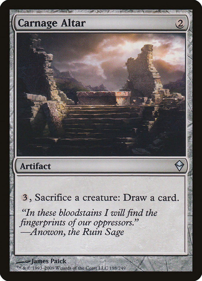 Carnage Altar [Zendikar] | Card Citadel