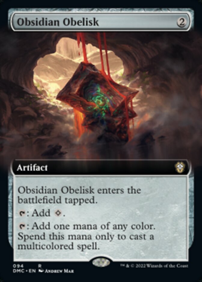 Obsidian Obelisk (Extended Art) [Dominaria United Commander] | Card Citadel