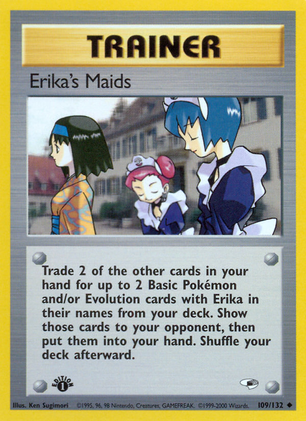 Erika's Maids (109/132) [Gym Heroes 1st Edition] | Card Citadel