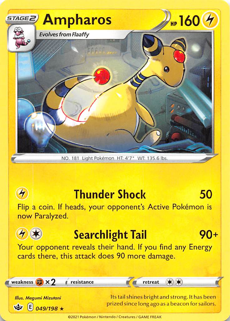 Ampharos (049/198) [Sword & Shield: Chilling Reign] | Card Citadel