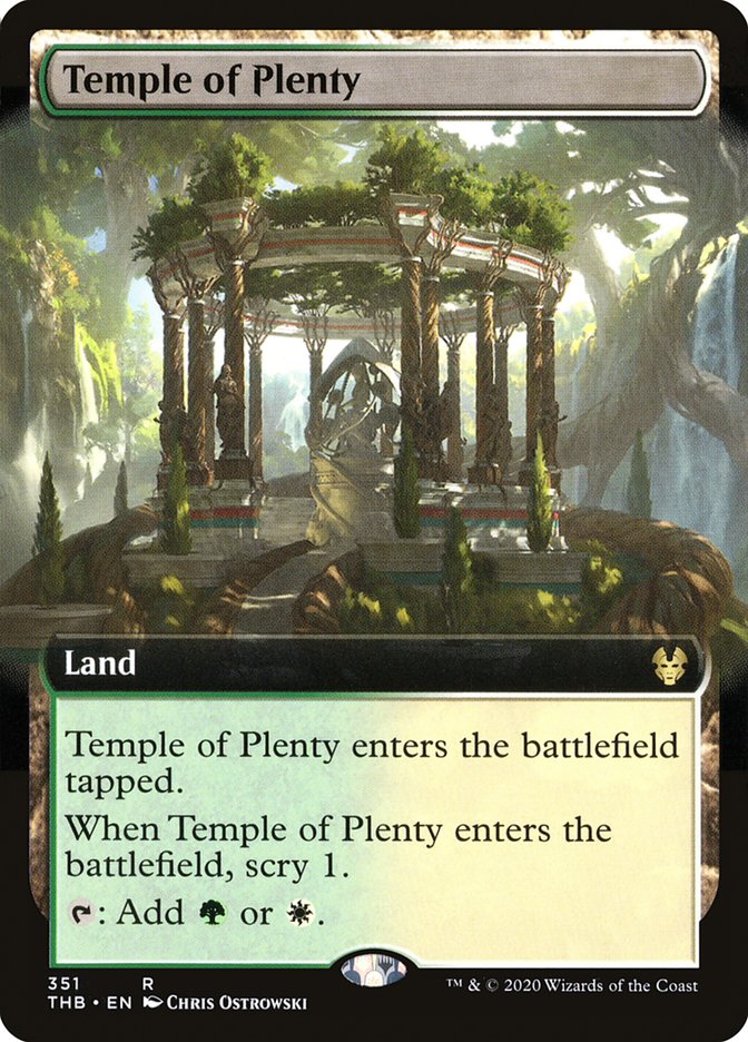 Temple of Plenty (Extended Art) [Theros Beyond Death] | Card Citadel