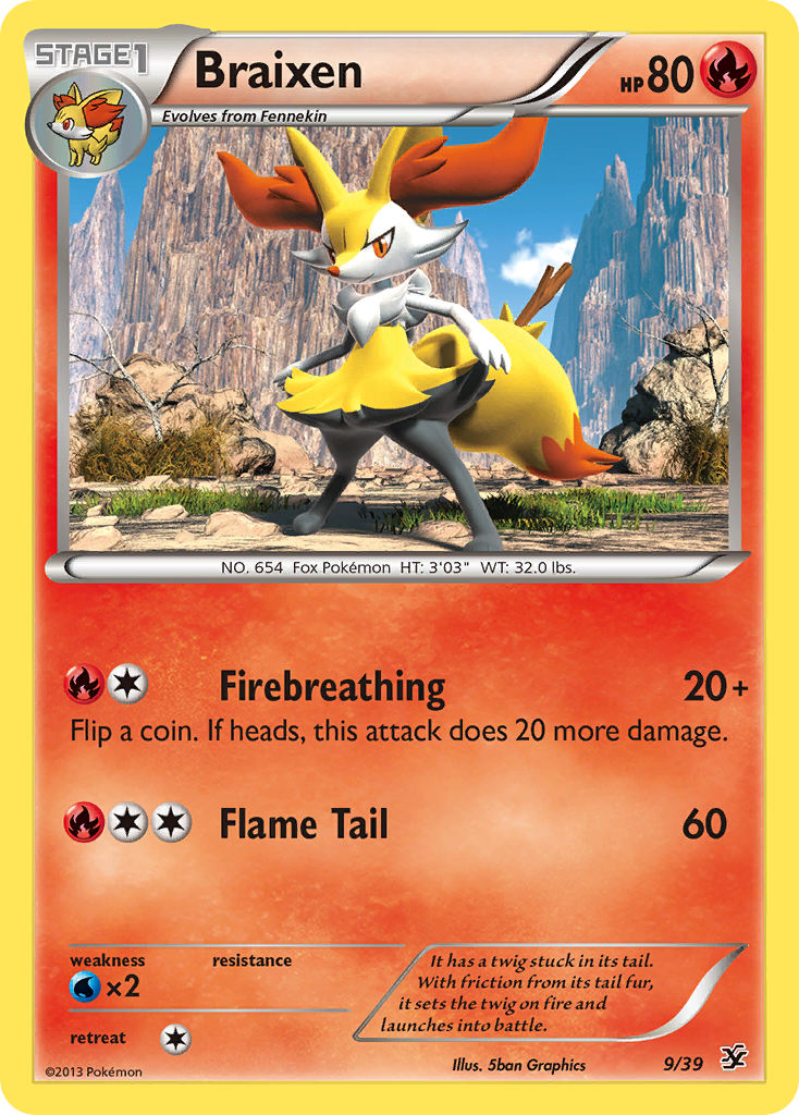 Braixen (9/39) [XY: Kalos Starter Set] | Card Citadel