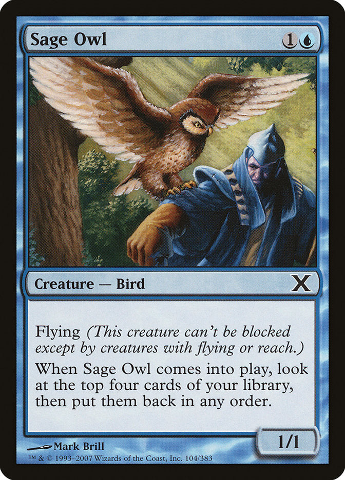 Sage Owl [Tenth Edition] | Card Citadel