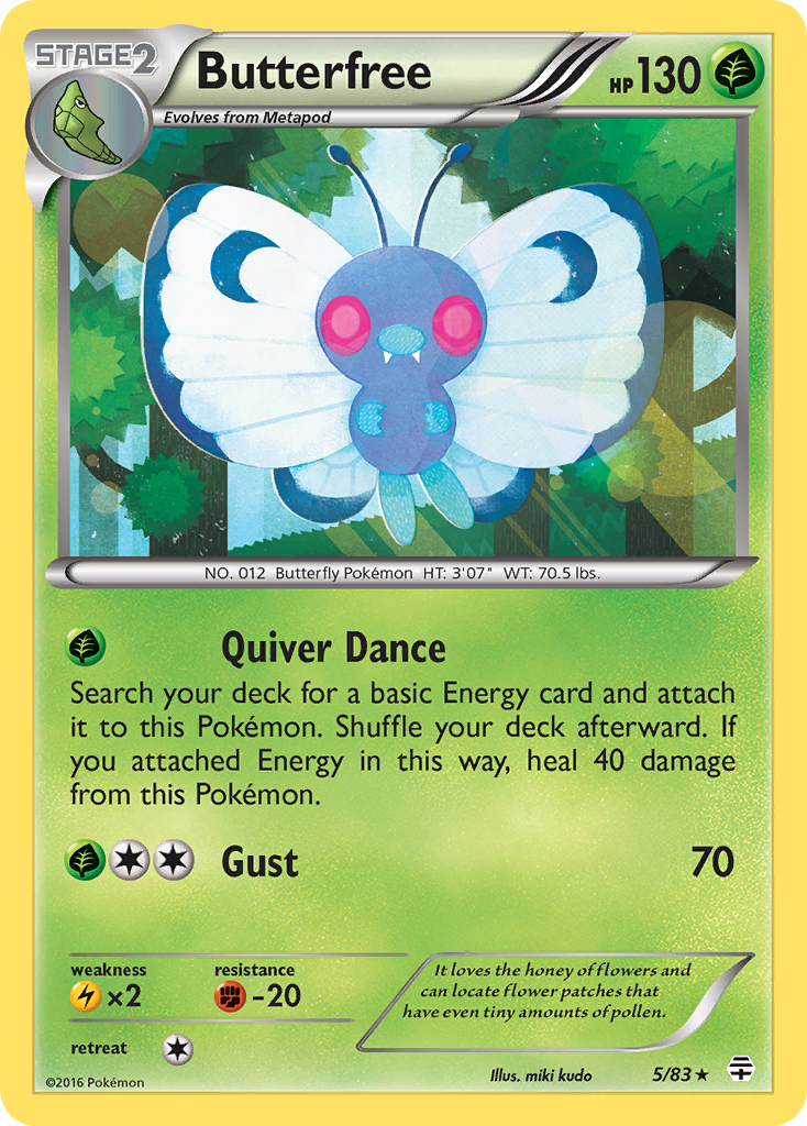 Butterfree (5/83) [XY: Generations] | Card Citadel
