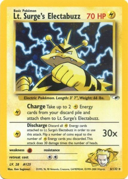 Lt. Surge's Electabuzz (6/132) [Gym Heroes Unlimited] | Card Citadel