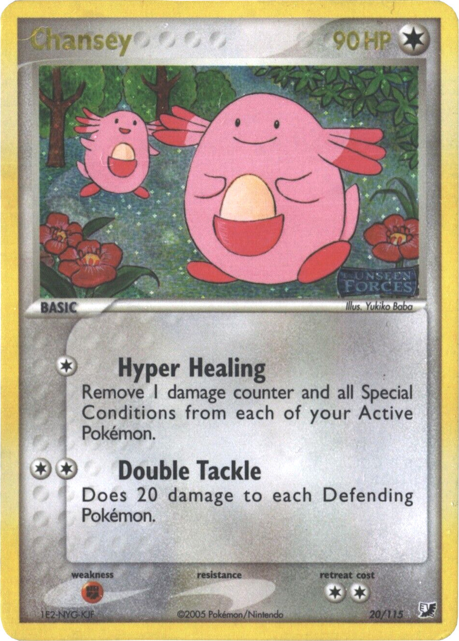 Chansey (20/115) (Stamped) [EX: Unseen Forces] | Card Citadel