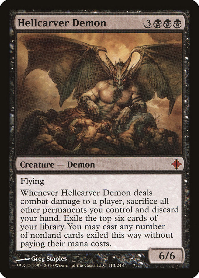 Hellcarver Demon [Rise of the Eldrazi] | Card Citadel