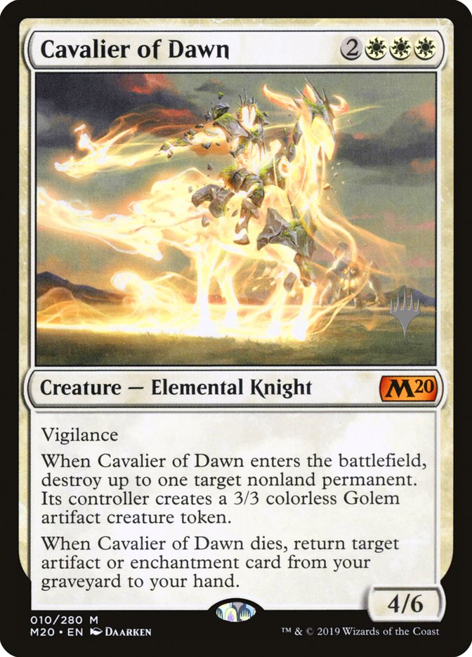 Cavalier of Dawn [Core Set 2020 Promos] | Card Citadel