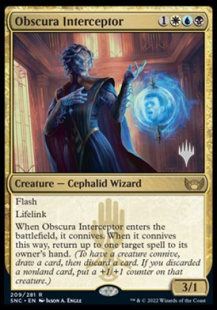 Obscura Interceptor (Promo Pack) [Streets of New Capenna Promos] | Card Citadel