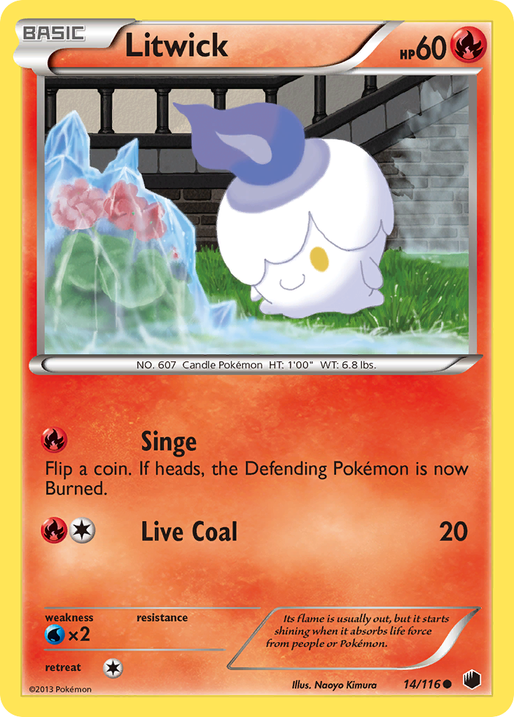 Litwick (14/116) [Black & White: Plasma Freeze] | Card Citadel