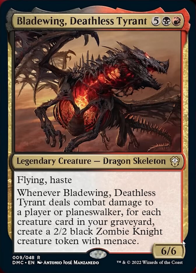 Bladewing, Deathless Tyrant [Dominaria United Commander] | Card Citadel