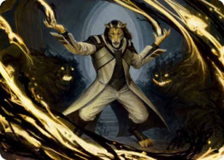 Leonin Lightscribe Art Card [Strixhaven: School of Mages Art Series] | Card Citadel