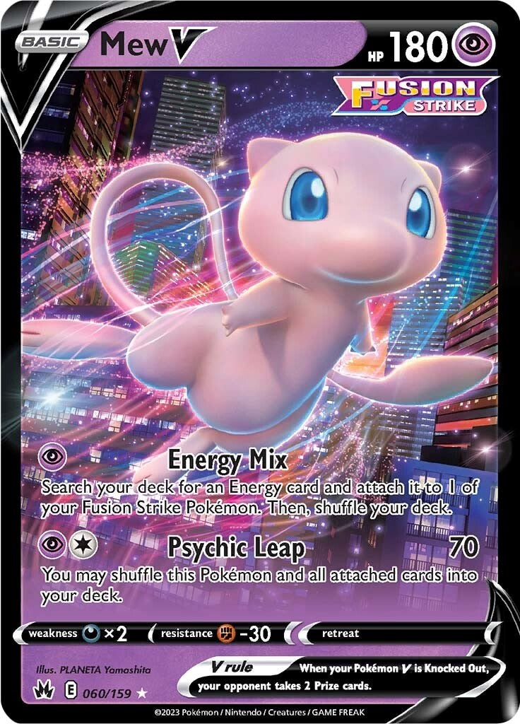 Mew V (060/159) [Sword & Shield: Crown Zenith] | Card Citadel