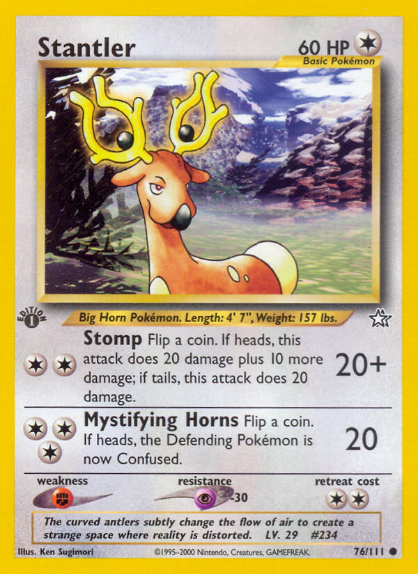 Stantler (76/111) [Neo Genesis 1st Edition] | Card Citadel