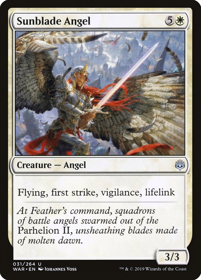 Sunblade Angel [War of the Spark] | Card Citadel