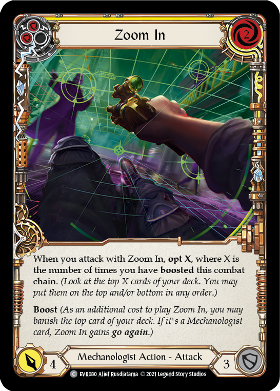 Zoom In (Yellow) [EVR080] (Everfest)  1st Edition Normal | Card Citadel
