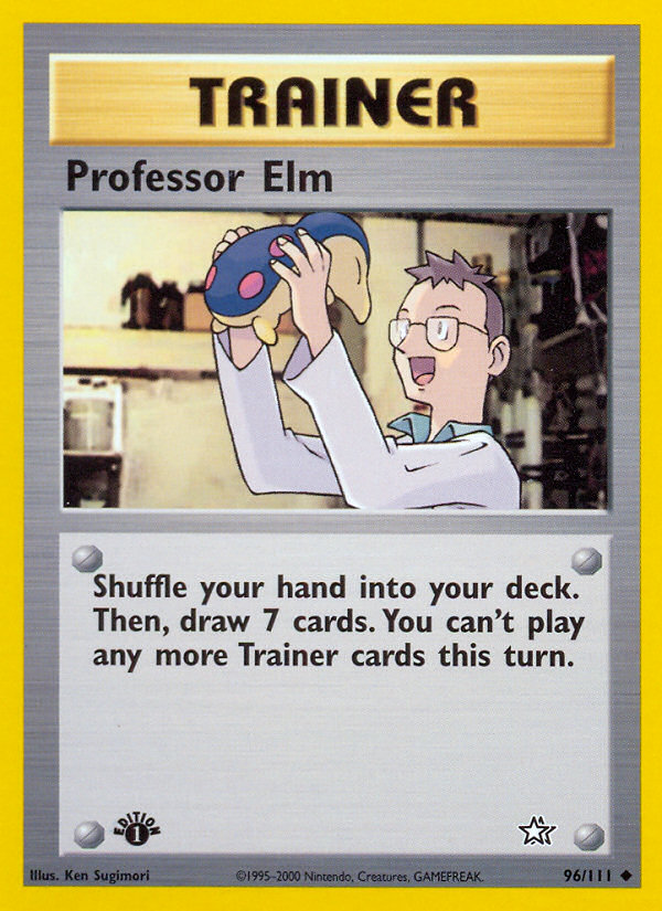 Professor Elm (96/111) [Neo Genesis 1st Edition] | Card Citadel