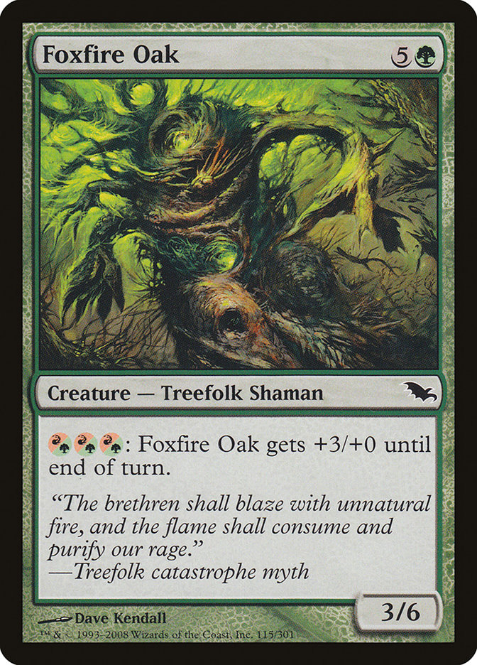 Foxfire Oak [Shadowmoor] | Card Citadel