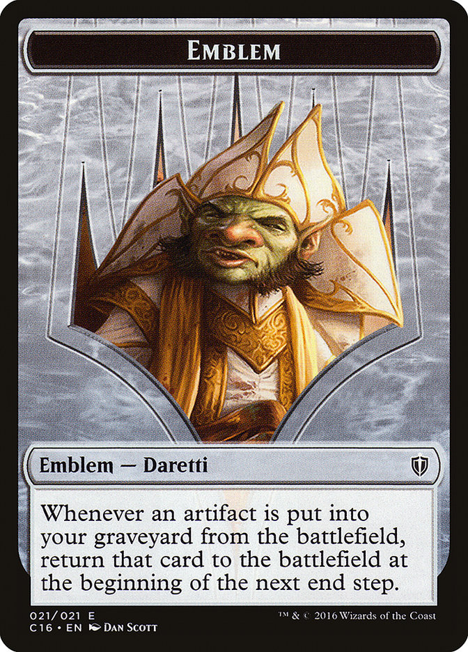 Daretti, Scrap Savant Emblem [Commander 2016 Tokens] | Card Citadel