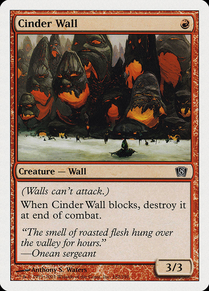 Cinder Wall [Eighth Edition] | Card Citadel