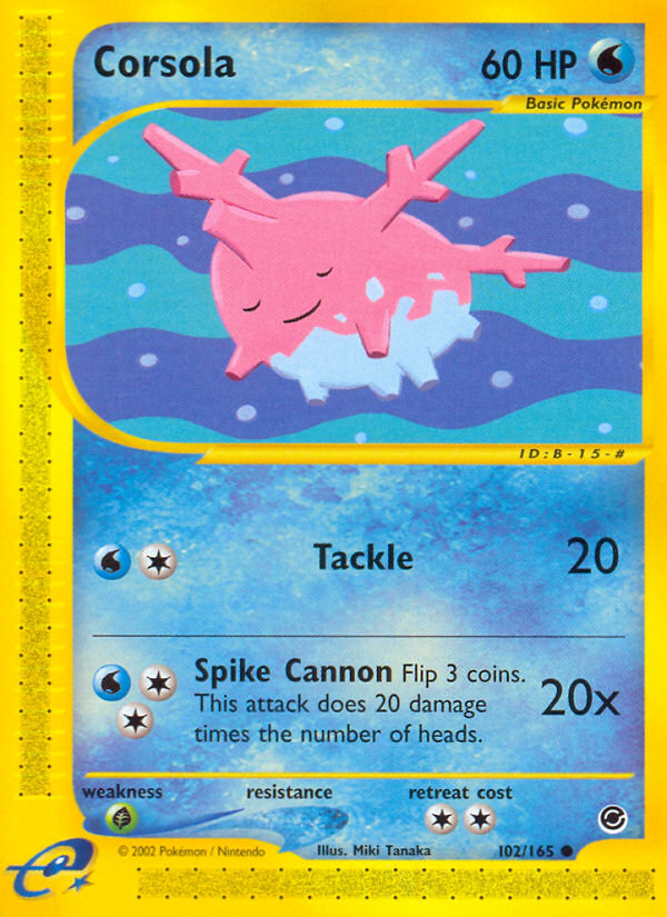 Corsola (102/165) [Expedition: Base Set] | Card Citadel