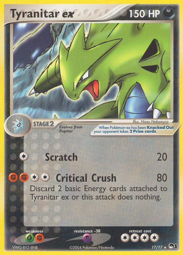 Tyranitar ex (17/17) [POP Series 1] | Card Citadel