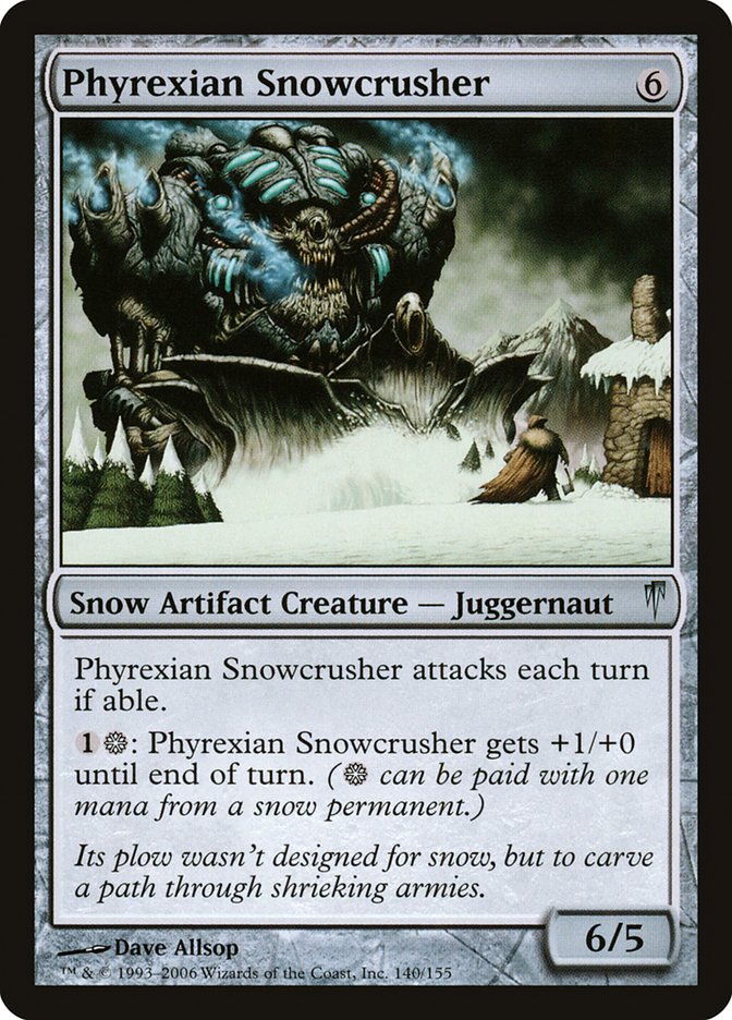 Phyrexian Snowcrusher [Coldsnap] | Card Citadel