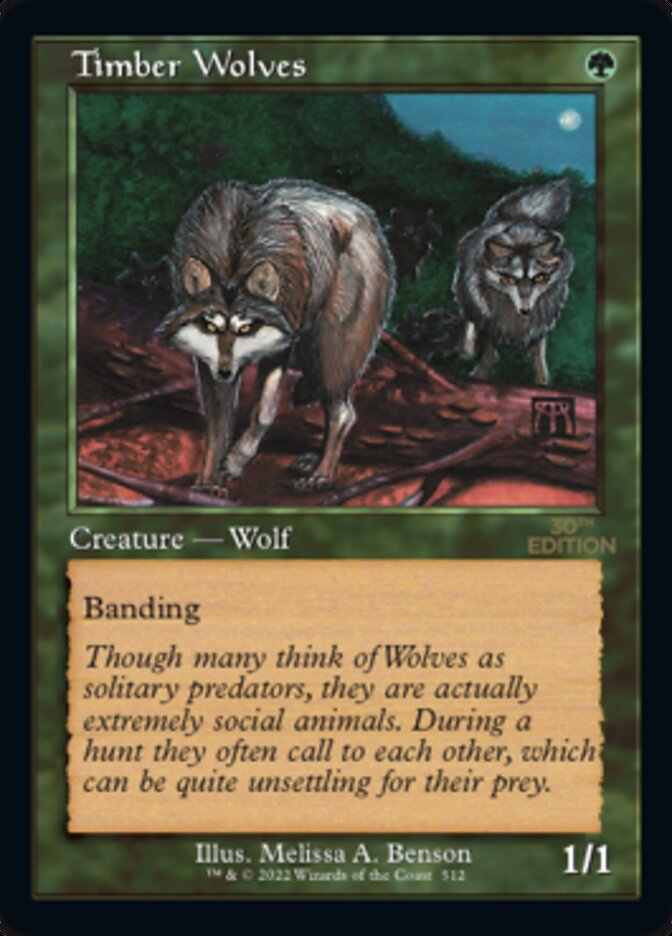 Timber Wolves (Retro) [30th Anniversary Edition] | Card Citadel