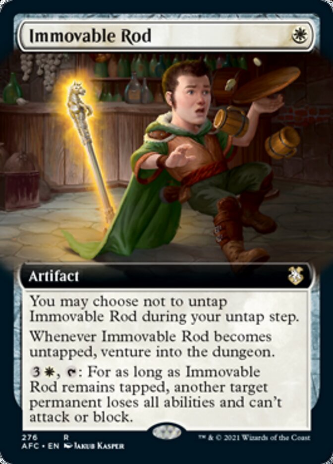 Immovable Rod (Extended) [Dungeons & Dragons: Adventures in the Forgotten Realms Commander] | Card Citadel