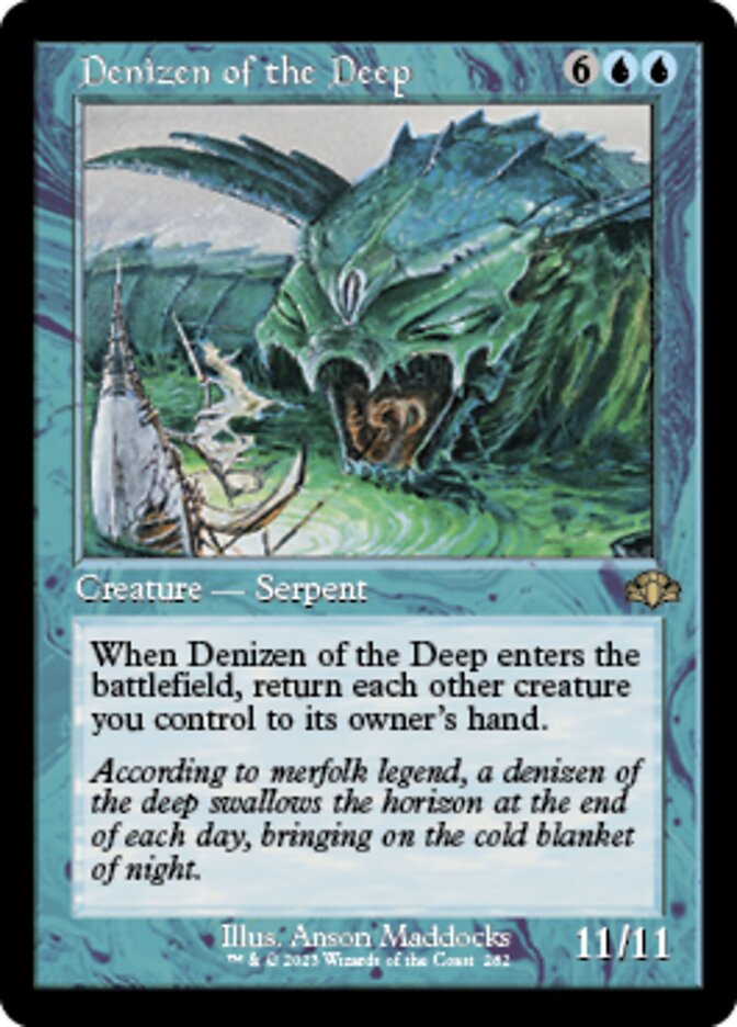 Denizen of the Deep (Retro) [Dominaria Remastered] | Card Citadel