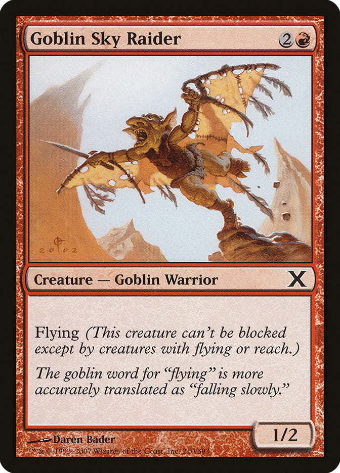 Goblin Sky Raider [Tenth Edition] | Card Citadel