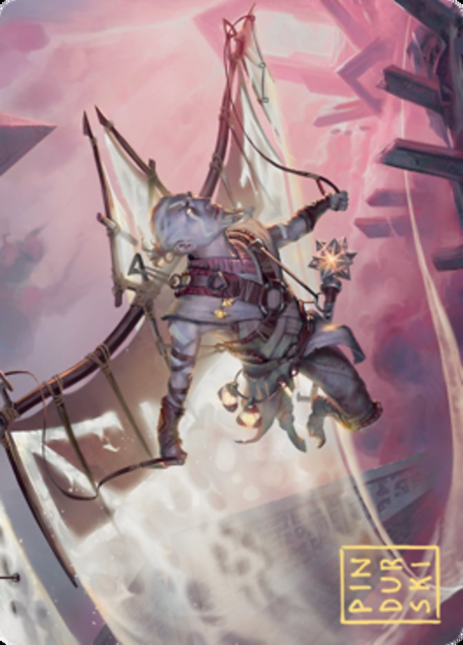 Kitesail Cleric Art Card (Gold-Stamped Signature) [Zendikar Rising Art Series] | Card Citadel