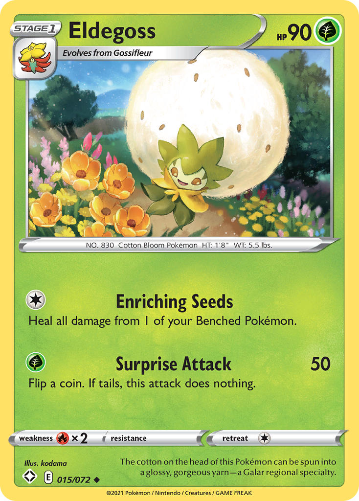 Eldegoss (015/072) [Sword & Shield: Shining Fates] | Card Citadel