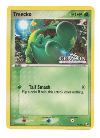 Treecko (70/106) (Gen Con The Best Four Days in Gaming Promo) [EX: Emerald] | Card Citadel