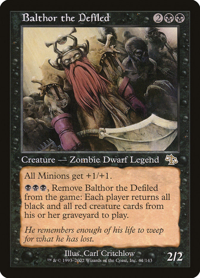 Balthor the Defiled [Judgment] | Card Citadel