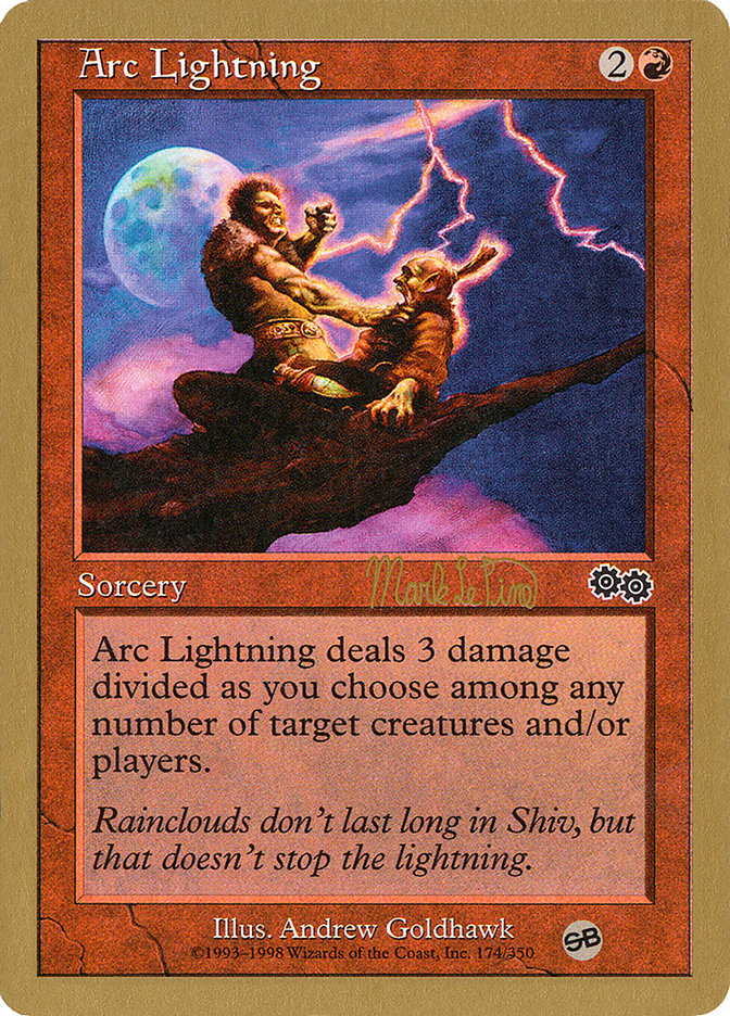 Arc Lightning (Mark Le Pine) (SB) [World Championship Decks 1999] | Card Citadel