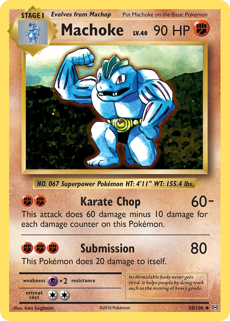 Machoke (58/108) [XY: Evolutions] | Card Citadel