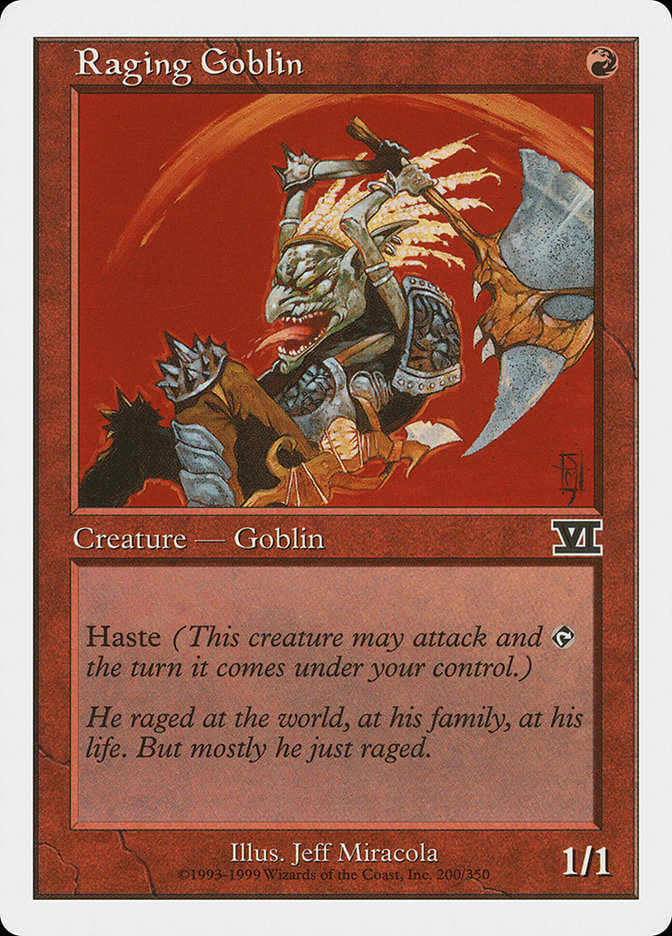Raging Goblin [Classic Sixth Edition] | Card Citadel