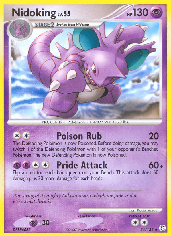 Nidoking (34/132) [Diamond & Pearl: Secret Wonders] | Card Citadel