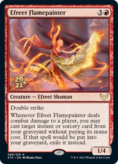 Efreet Flamepainter [Strixhaven: School of Mages Prerelease Promos] | Card Citadel